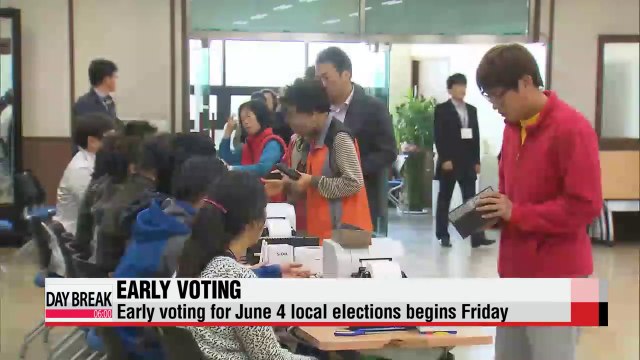 Early voting for June 4 local elections begins Friday