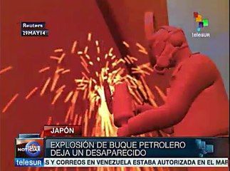 Un desaparecido tras explotar un buque petrolero en Japón