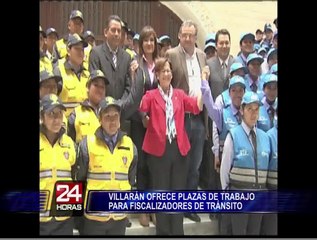 Alcaldesa Susana Villarán ofrece plazas de trabajo para fiscalizadores de tránsito