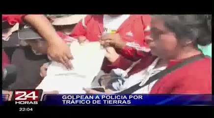 Chosica: policía casi es linchado por caso de tráfico de tierras