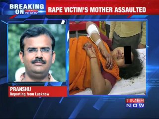 Rape victim's mother assaulted