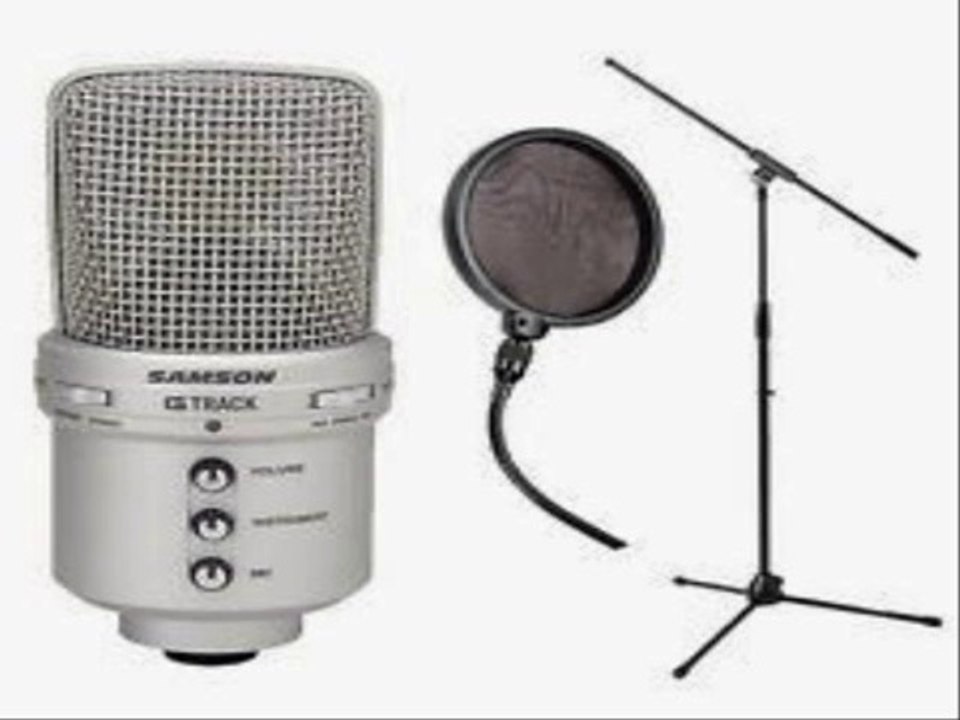Samson Audio GM1U G-Track Condenser Microphone - Built-in USB Audio Interface