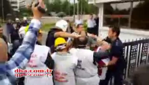 YATAĞAN İŞÇİLERİNE POLİS MÜDAHALESİ