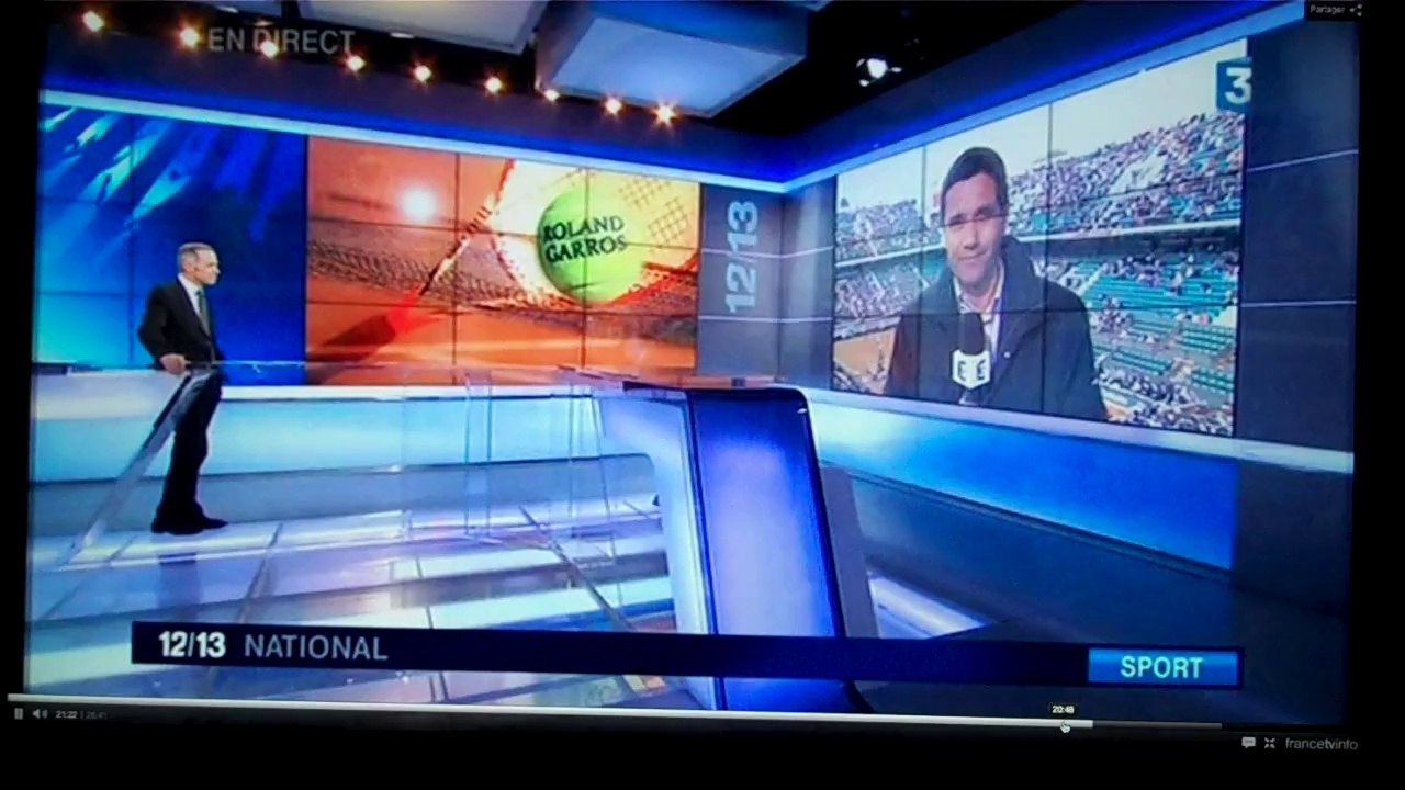 Hélie ITW à Roland Garros - 28 mai 2014