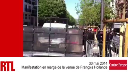 VIDÉO - Manifestation en marge de la venue de François Hollande à Rodez