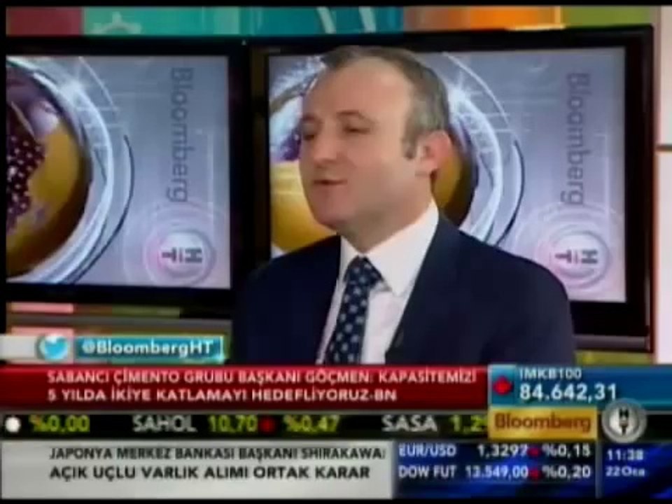 22 Ocak 2013 tarihinde Bloomberg HT'de yayınlanan 'Bakış' programı Sn. Ercüment Korkut konuğu