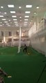 Saeed Ajmal bowling. Cricket/Pakistan