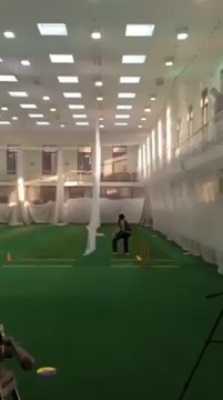Saeed Ajmal bowling. Cricket/Pakistan