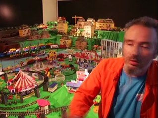 diorama trains playmobil à Verneuil-sur-Seine (reportage TV)