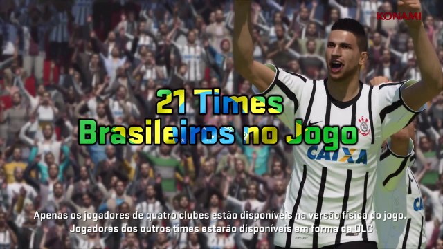 PES 2015 : 21 équipes et commentateurs brésiliens
