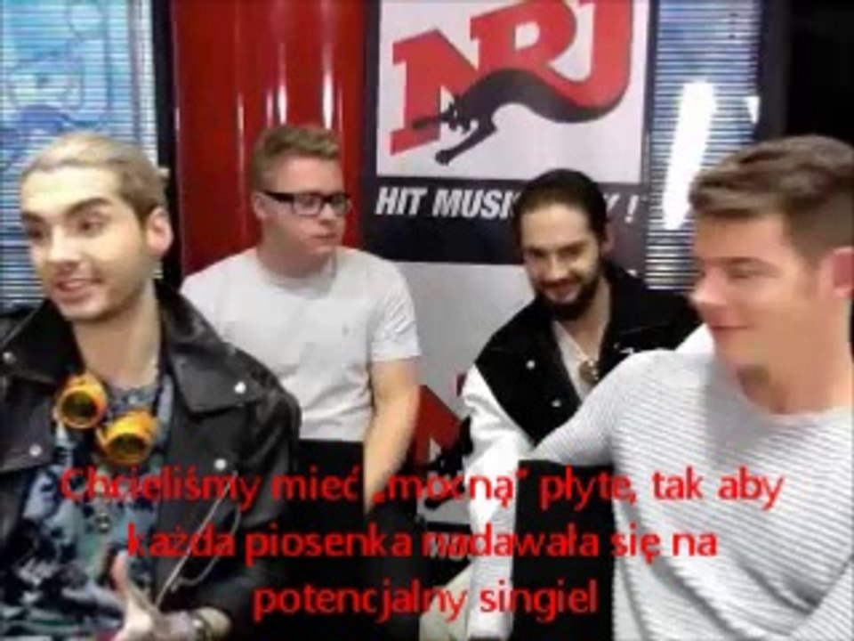 Twitcam z Tokio Hotel @NRJ (Paryż) 08.10.2014 napisy PL