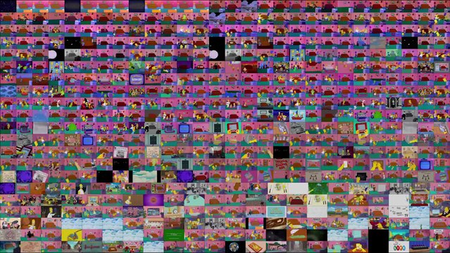 Watch 554 Simpsons episodes at the same time - 25 years of The Simpsons