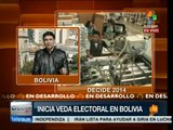Bolivia: inicia veda electoral