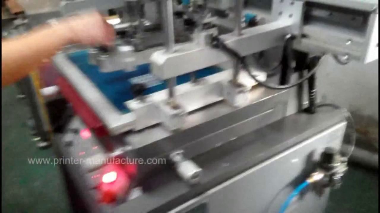 China Flat Bed Screen Printer Flatbed Screen Printing Machine