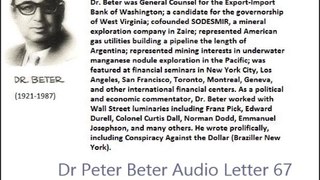 Dr Peter Beter Audio Letter 67 - August 25, 1981 - An American Gold Standard; The Emergence of The Jewish Question in America; The Libyan Dogfight and Hidden Naval War Games