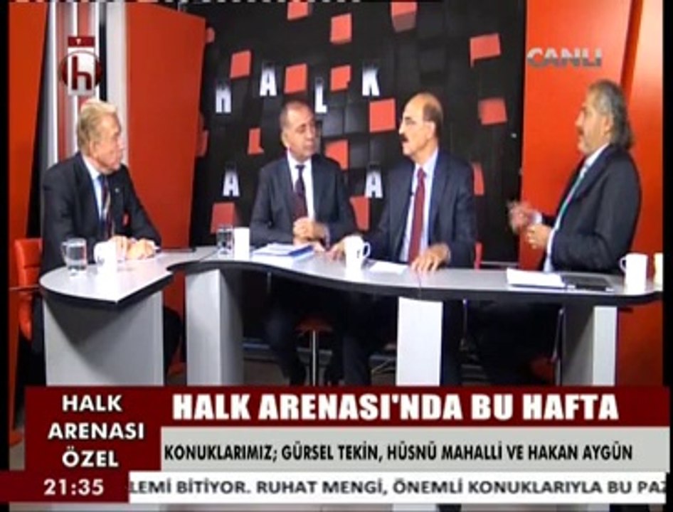 Uğur Dündar ile Halk Arenası konuklar Hüsnü Mahalli Gürsel Tekin Hakan Aygün 1 9 Ekim 2014