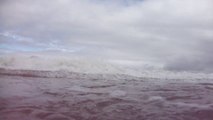 Ondas gigantes na Praia do Rio Puruba, um sonho de rio, Ubatuba, SP, Brasil, mares e rios, Natureza Selvagem