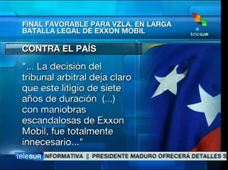 Canciller venezolano: Celebramos victoria ante el capitalismo de Exxon