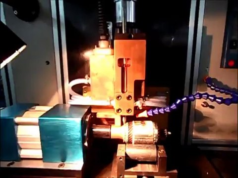 AC power supply Armature Rotor Commutator spot welding fusing machine with Miyachi welding controller