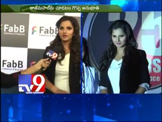 Sania Mirza visits Taj Mahal - Tv9