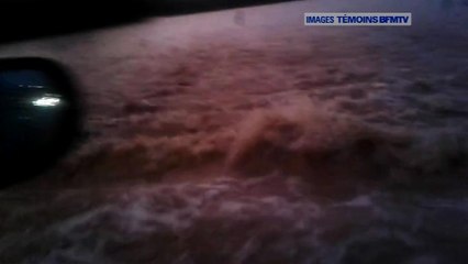 Témoin BFMTV - A Nîmes, les routes à la merci des eaux