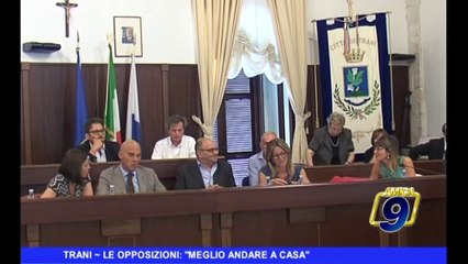 TRANI | Le opposizioni: "Meglio andare a casa"