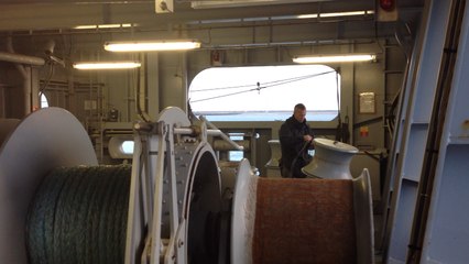 Le Dixmude arrive au port de Zeebrugge