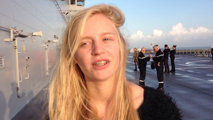 Les collégiens du Dixmude accostent à Zeebrugge