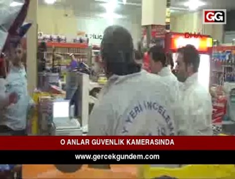 YÜZÜ MASKELİ SİLAHLI KİŞİLER, MARKETİ SOYDU