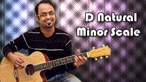 How To Play-D Natural Minor Scale-Guitar Lesson For Beginners