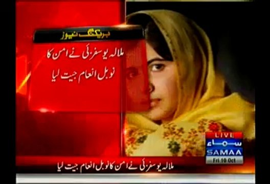 Malala Yousafzai Wins Nobel Peace Prize