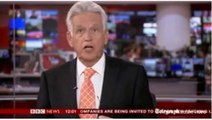 bbc news anchor misses from the seat and bulletin starts