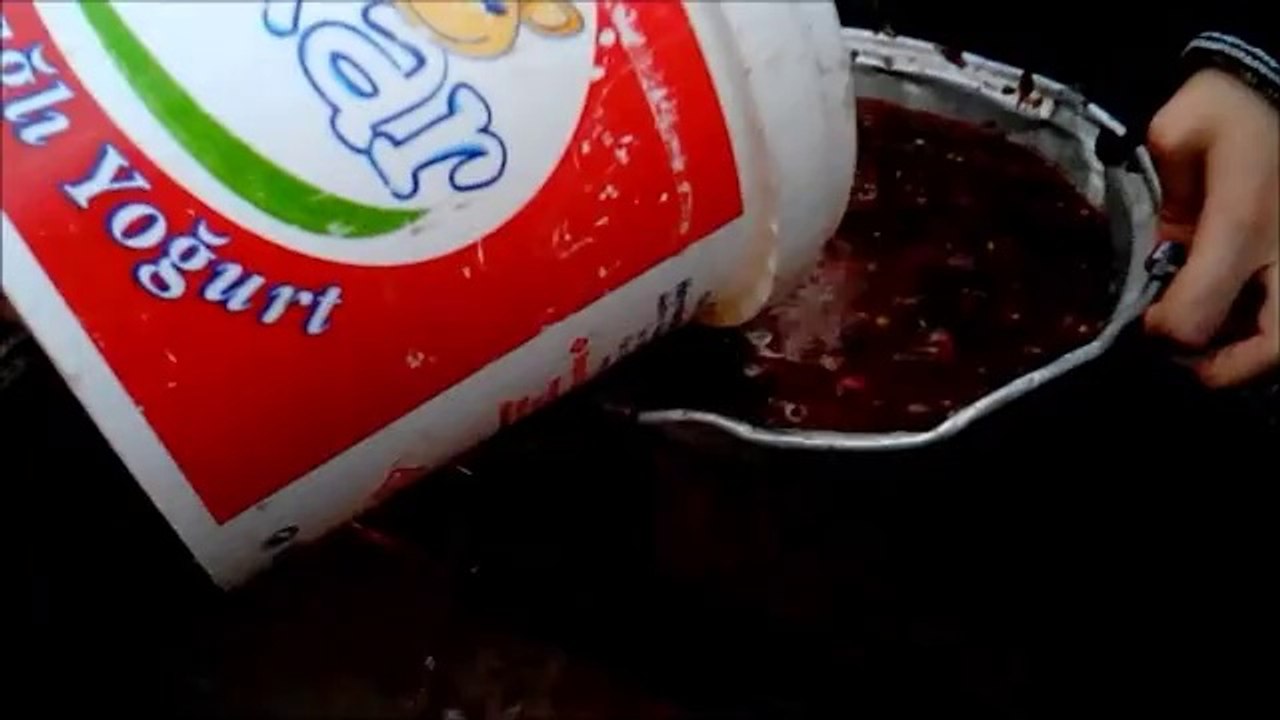 Üzüm Pekmezi Kaynatma Pekmez toprağı ve Şire süzme