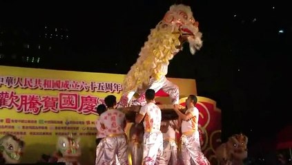 Human Mobile Stage 86C,65th (2014) China National Day Carnival, Lion Dance Kung Fu