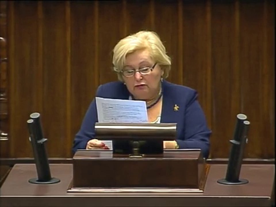 Poseł Maria Nowak - Oświadczenie z dnia 09 pa�dziernika 2014 roku.
