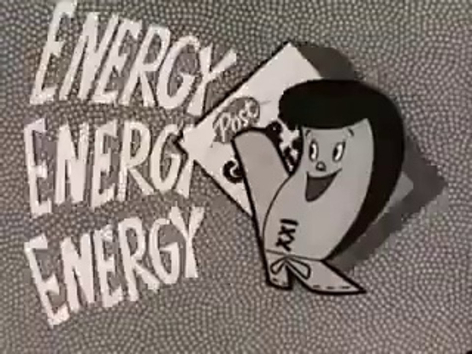 VINTAGE 1950's ANIMATED GRAPE NUTS COMMERCIAL ~ MAGICAL ENERGY FROM EATING GRAPE NUTS