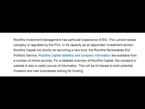Benefits of EIS and investing from Rockfire Investment Management