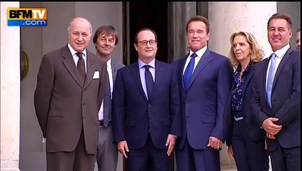 Schwarzenegger à l'Elysée pour défendre le climat