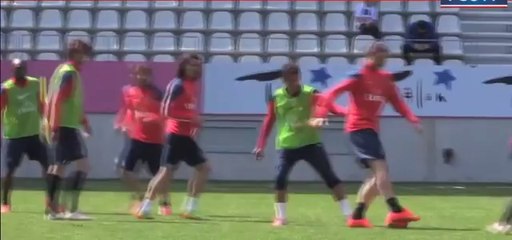 Ibra,magia in allenamento. Marquinhos umiliato!