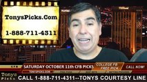 Saturday College Football Free Picks Week 7 Predictions Betting Odds Previews 10-11-2014