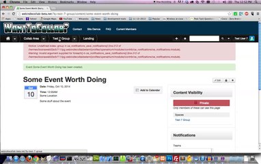 WantToCollab? Demo - Collab Area's Subspace/Subgroup Events tutorial