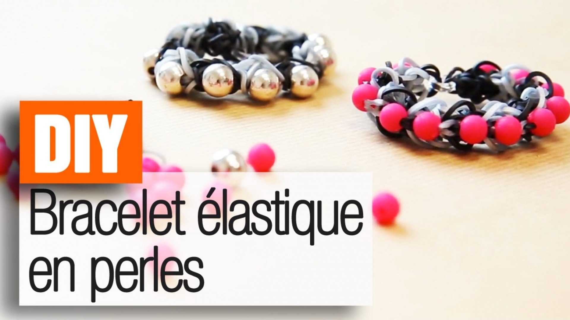 Faire un bracelet élastique Shamballa en perles - Tuto DIY Rainbow Loom -  Vidéo Dailymotion