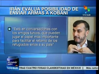 Irán estudia la posibilidad de enviar armas de apoyo a Kobani