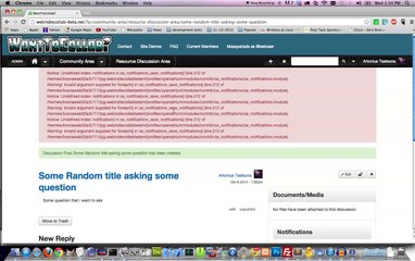 WantToCollab? Demo - Community Area description and thread post demo