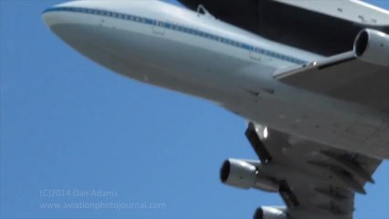 Space Shuttle Enterprise low flyby over New York