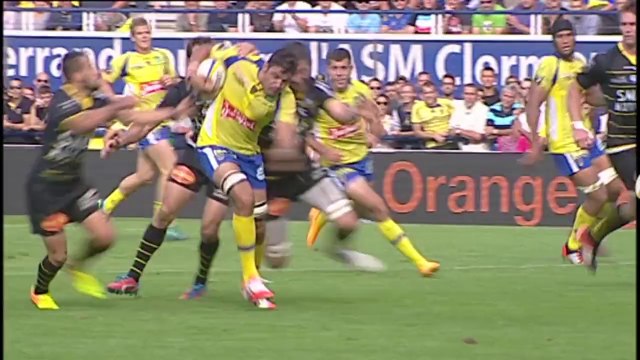 TOP14 - Clermont-La Rochelle: Essai Camille Lopez (CLE) - J9 - Saison 2014/2015