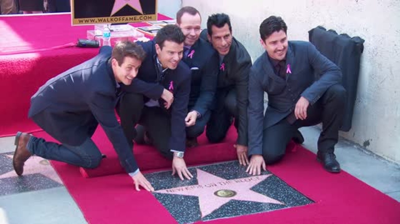 Die New Kids on the Block bekamen ihren Stern auf dem Hollywood Walk of Fame