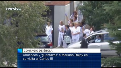 Abucheos y 'guantazos' a Mariano Rajoy en su visita al Carlos III