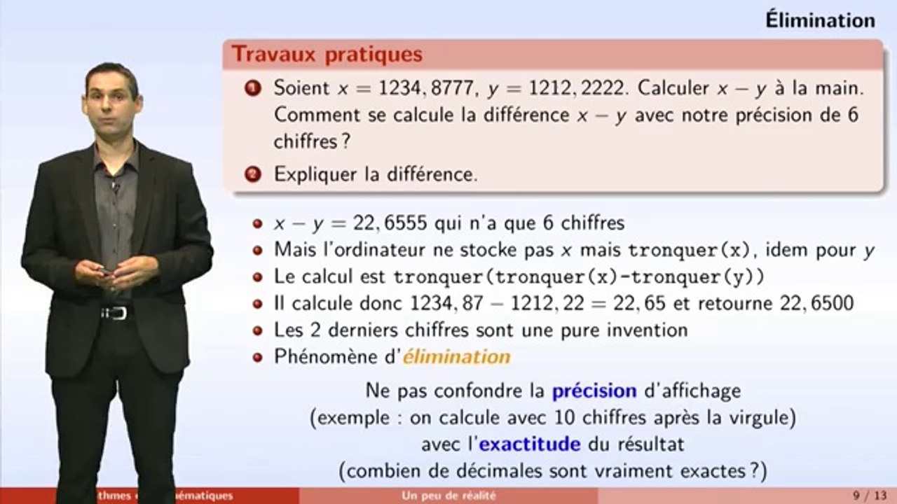 ---Algorithmes - partie 4 - les réels