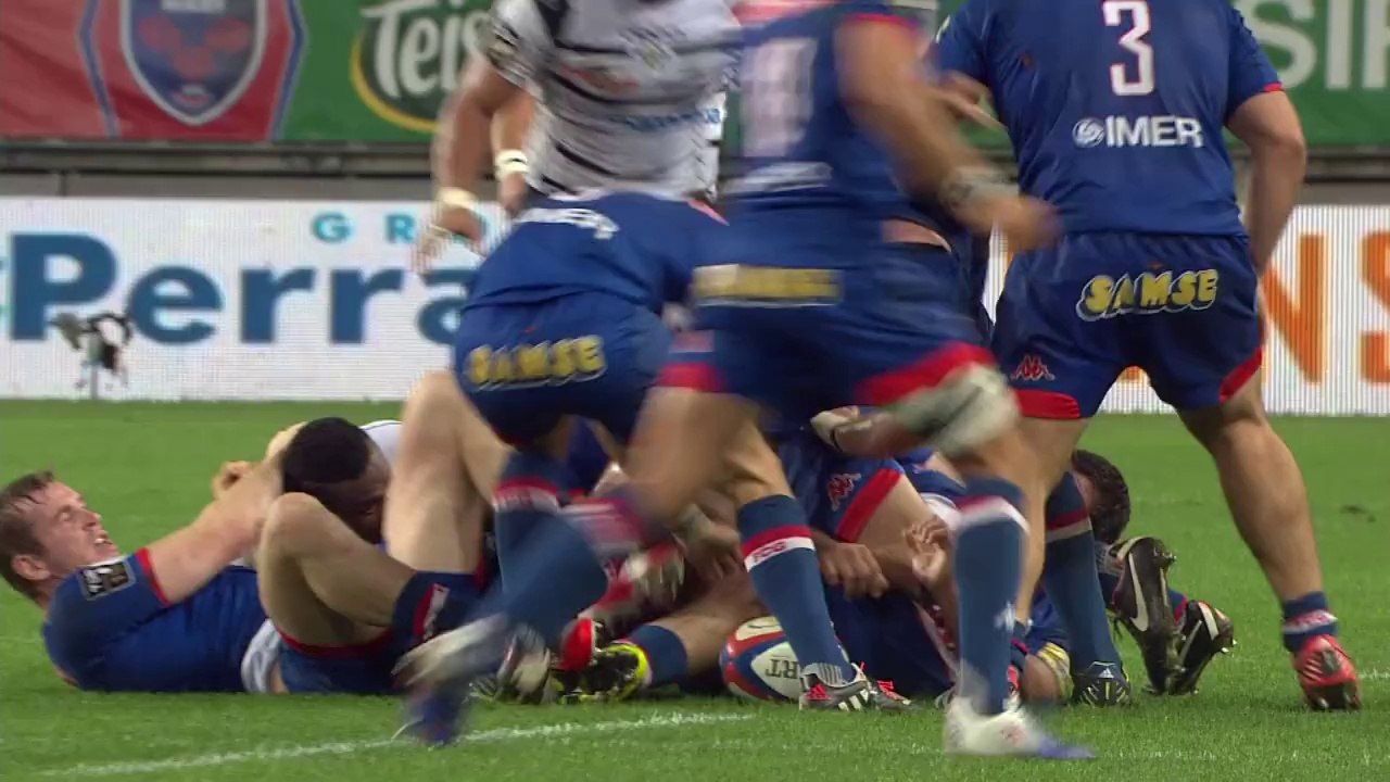 TOP14 - Grenoble-Brive: Essai Alipate Ratini (GRE) - J9 - Saison 2014/2015